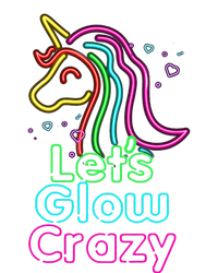 Lets Glow Crazy Glow Party Unicorn Lover Birthday Women's Fleece Hoodie