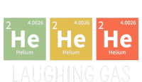 He He He Helium Laughing Gas Funny Chemistry Elements Valucap Bio-Washed Visor