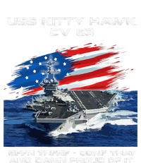 USS Kitty Hawk CV 63 Aircraft Carrier Veteran USA Flag Xmas Cooling Performance Crew T-Shirt