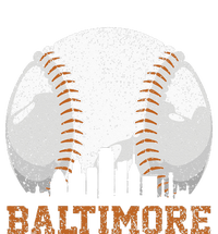 Vintage Baltimore Cityscape Baseball Lover Player And Fans T-Shirt