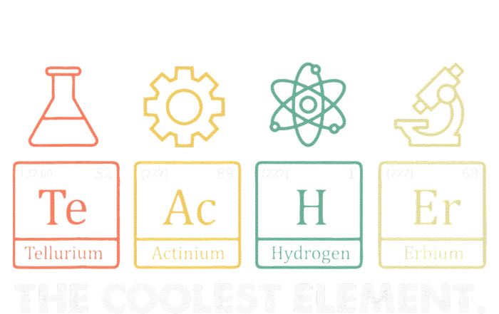 Vintage The Coolest Element Periodic Table Chemist Teacher Women's Perfect Tri Tunic Long Sleeve Shirt