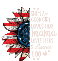 Womens Shes A Good Girl Loves Her Mama Jesus America Too USA-Made Doggie Bandana