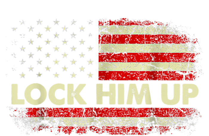 Lock Him Up American Flag Vintage Tank Top