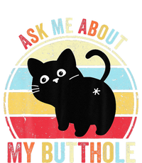 Ask Me About My Butthole Funny Cat Butt Women's Flannel Pajama Set