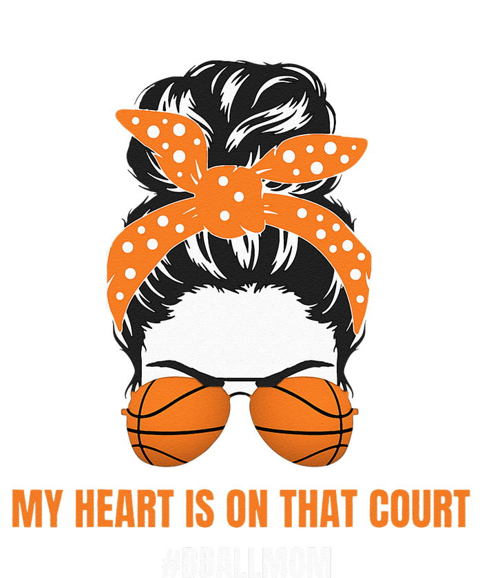 Basketball Mom Messy Bun Proud Mama Bball Basketball Glasses Tank Top