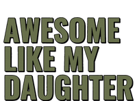 Awesome Like My Daughter Funny Father's Day for Dad Papa Women's Racerback Tank