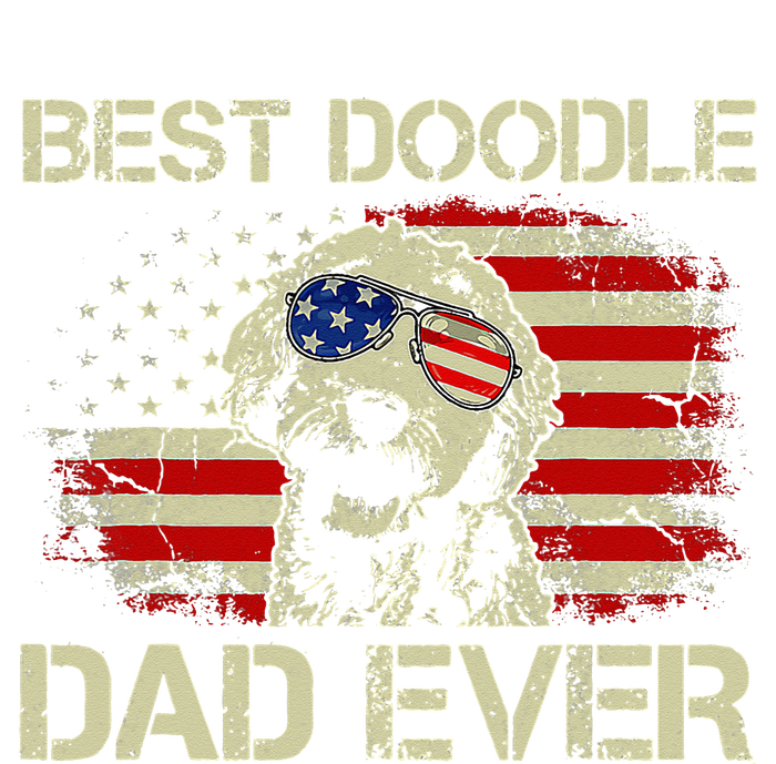 Best Doodle Dad Ever Goldendoodle 4th Of July Gift Wool Snapback Cap