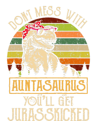 Don’t Mess With Auntasaurus Funny Dinosaur Aunt Vintage T-Shirt