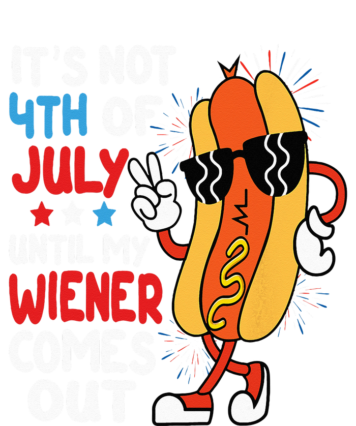 Funny Hotdog It's Not 4th of July Until My Wiener Comes Out Zip Tote Bag