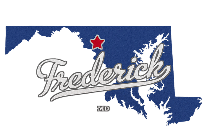 Frederick Maryland MD Map Hoodie