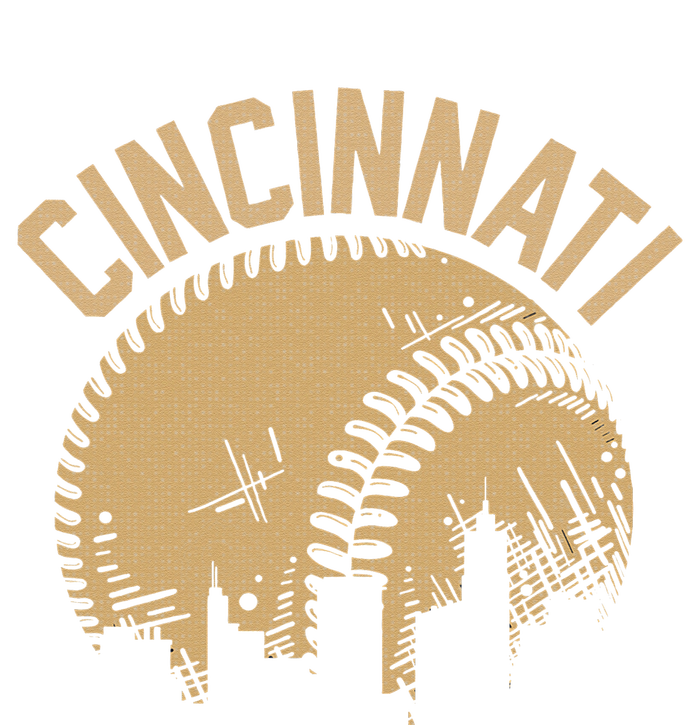 Cincinnati Baseball Skyline Ohio Player Coach Fan T-Shirt