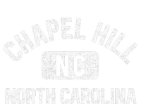 Chapel Hill NC North Carolina Gym Style Distress White Print Full Zip Hoodie