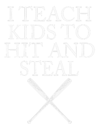 I Teach Kids To Hit And Steal Baseball Coach Tie-Dye T-Shirt