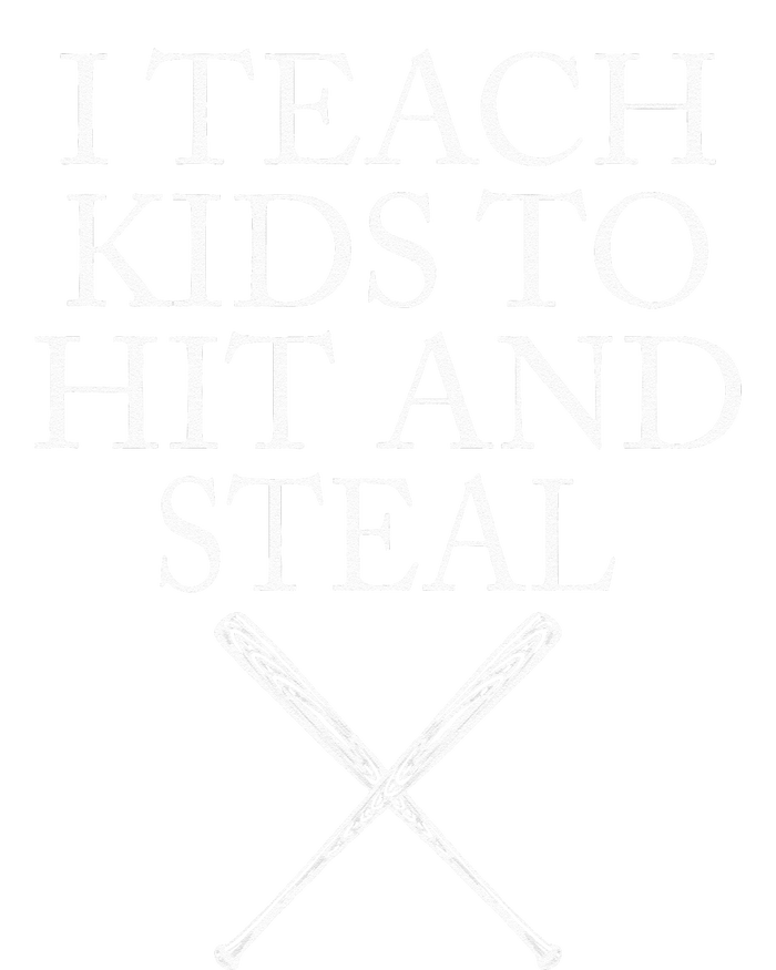 I Teach Kids To Hit And Steal Baseball Coach Tie-Dye T-Shirt