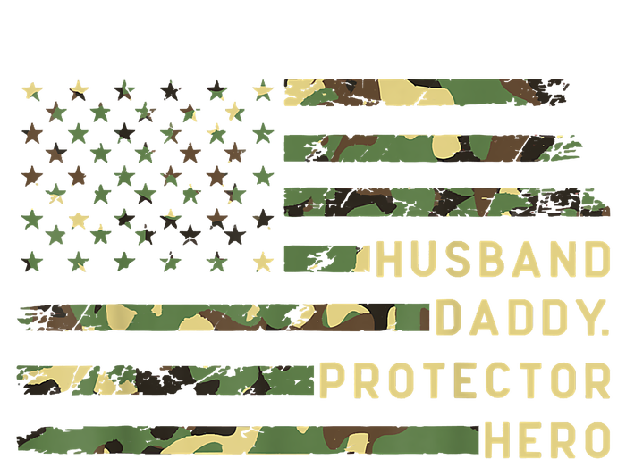 Retro Husband Daddy Protector Hero Fathers Day For Dad Garment-Dyed Sweatshirt