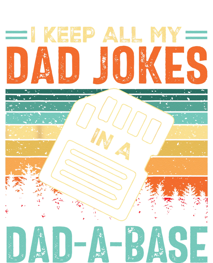 I Keep All My Dad Jokes In A DadABase Fathers Day Gift Women's Perfect Tri Tunic Long Sleeve Shirt