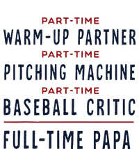 Baseball Dad Part Time Warm Up Partner Full Time Papa Adult Drive Performance Visor