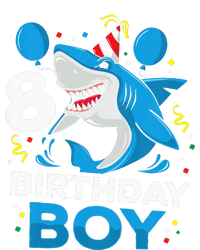 Kids 8th Birthday Boy Shark Ocean Theme Party 8 Years Old For Boy Womens California Wash Sweatshirt