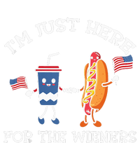 Im Just Here For The Weiners Hot Dogs 4th Of July Women's Strappy Tank