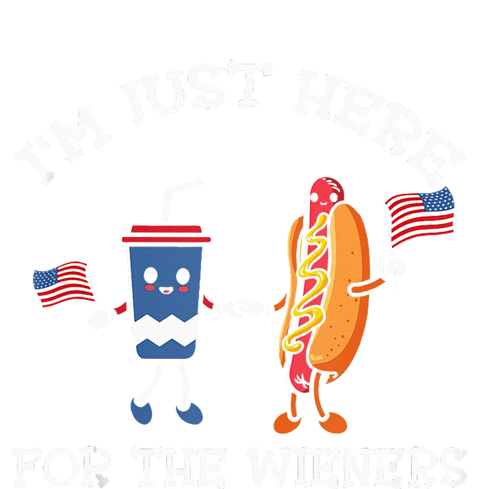 Im Just Here For The Weiners Hot Dogs 4th Of July Women's Strappy Tank