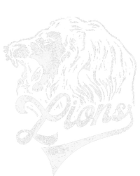 Lions School Sports Fan Team Spirit Mascot Vintage Women's T-Shirt