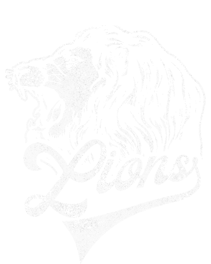 Lions School Sports Fan Team Spirit Mascot Vintage Women's T-Shirt