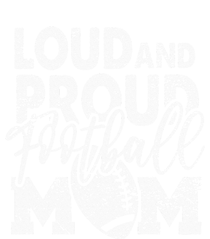 Loud & Proud Football Mom Biggest Fan Football Game Day Dry Zone Grid Polo