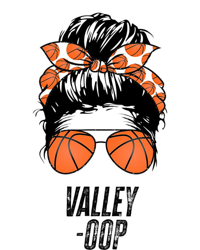 Phoenix Basketball Valley Oop Messy Bun Sun Basketball Fan T-Shirt