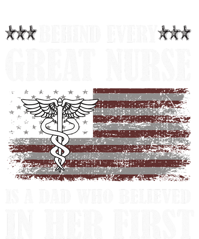 Behind Every Great Nurse Is A Dad Father Nursing Nurse Dad Tall Long Sleeve T-Shirt