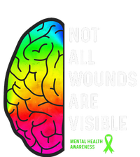 Not All Wounds Are Visible Mental Health Awareness Kids Tie-Dye T-Shirt