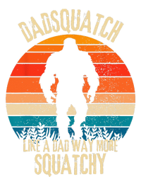 Dadsquatch Like A Dad Way More Squatchy Funny Bigfoot Women's Knotted Racerback Tank