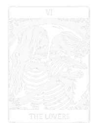 The Lovers Tarot Card Occult Goth Lesbian Skeleton Halloween Kids Hoodie