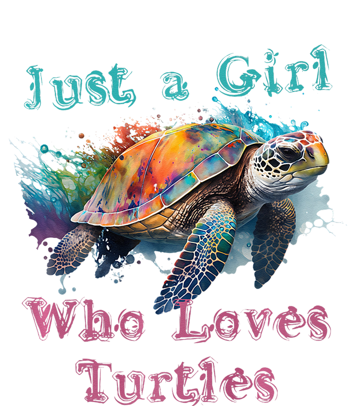 Watercolor Sea Turtle Just a That Loves Turtles Florida T-Shirt