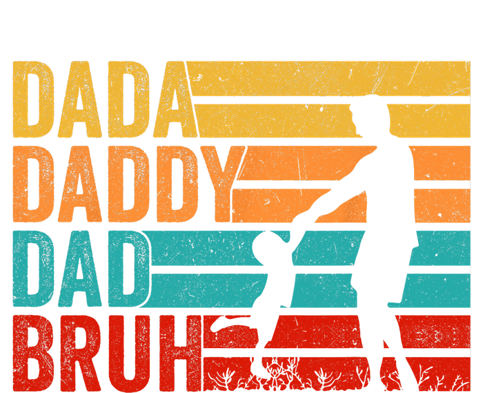 Men Dada Daddy Dad Bruh Fathers Day Vintage Funny Father T-Shirt