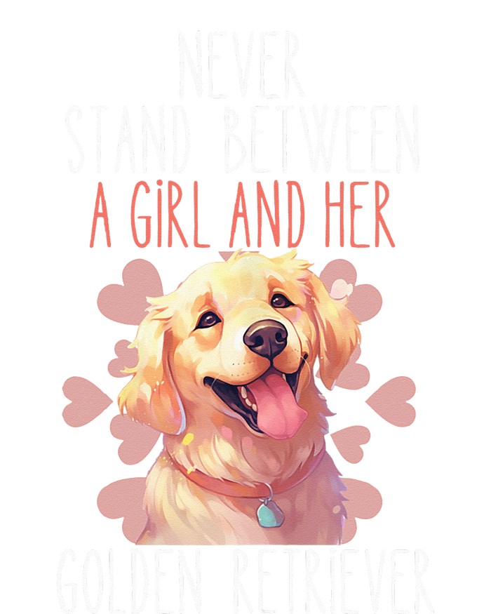 Never Stand Between A And Her Golden Retriever Dog Love T-Shirt