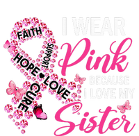 I Wear Pink Because I Love My Sister Breast Cancer Awareness Magnet