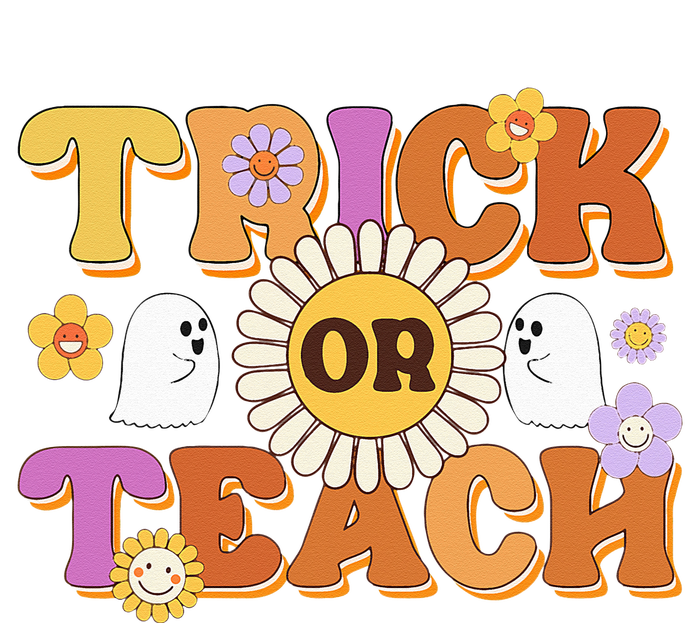 Retro Trick Or Teach Ghost Teacher Halloween Wo Premium Hoodie