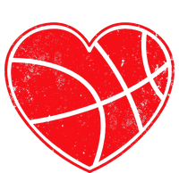 Basketball Heart Love Valentines Day Mom Grommeted Golf Towel