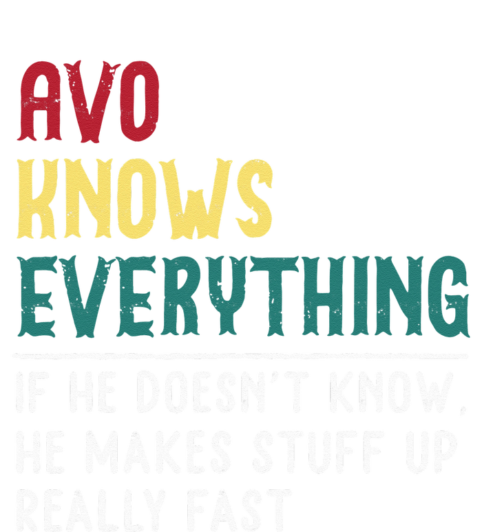 Avo Know Everything Fathers Day For Funny Grandpa Avo Impact Tech Backpack