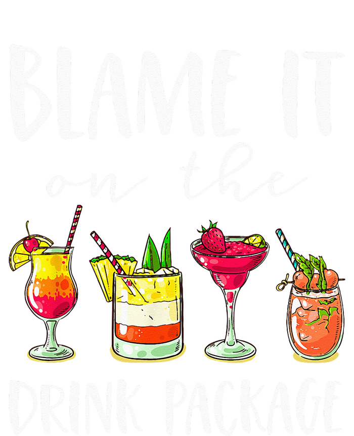 Funny Cruise Gifts Blame It On The Drink Package Women's Strappy Tank