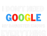 I Dont Need Google My Daughter Knows Everything Funny 7-Panel Snapback Hat