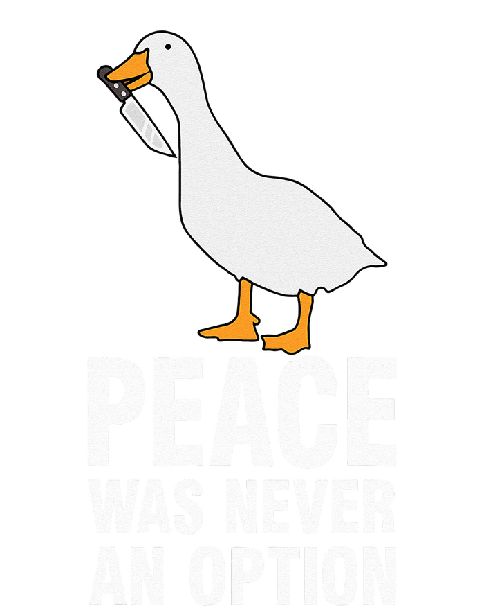 Peace Was Never An Option Goose Meme Flat Bill Trucker Hat