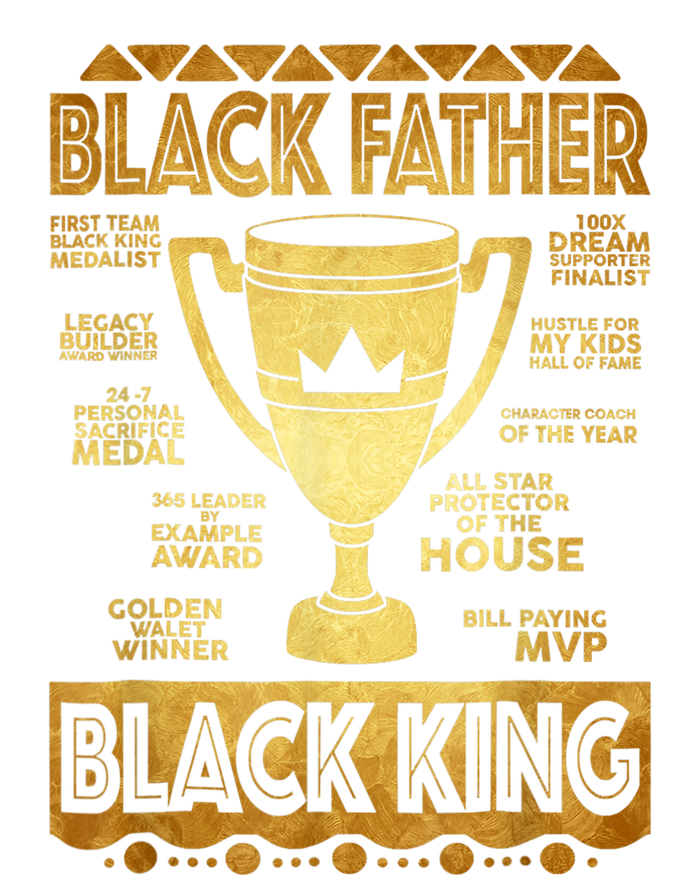 Black Father King Fathers Day Dad Husband Dope Leader Men T-Shirt