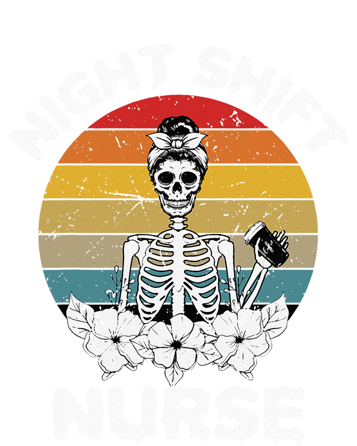 Funny Night Shift Nurse Skeleton Halloween RN Nurses Women Women’s Perfect Tri Rocker Tank