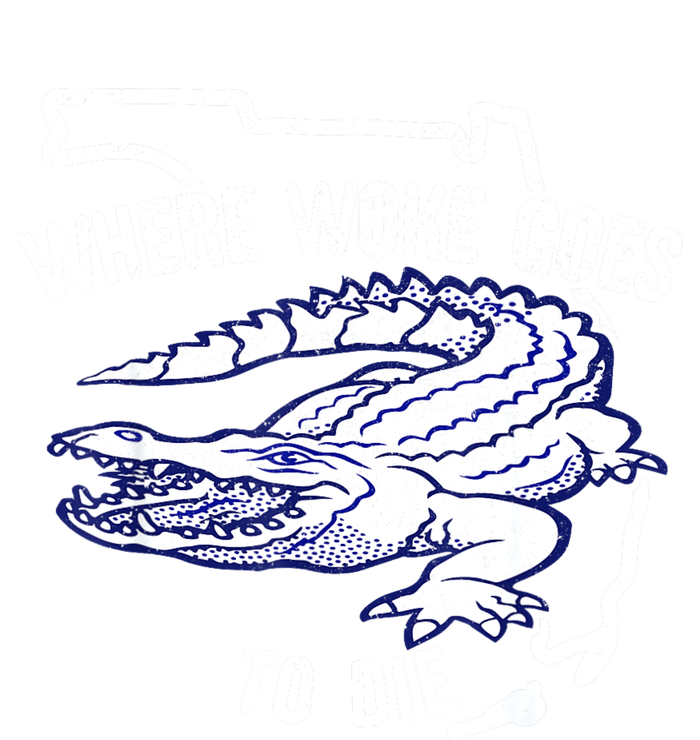 Florida Is Where Woke Goes To Die DeSantis Florida Funny 7-Panel Snapback Hat