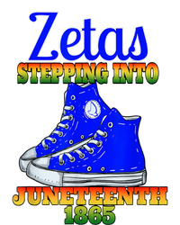 Zetas Stepping Into Juneteenth 1865 Finer Sisterhoods Line Yupoong Adult 5-Panel Trucker Hat