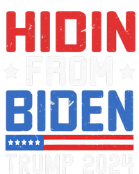 Hidin From Biden Kids Men Trump 2024 Funny Anti Joe Biden Tie-Dye Long Sleeve Shirt