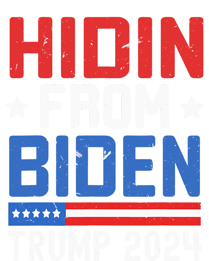 Hidin From Biden Kids Men Trump 2024 Funny Anti Joe Biden Tie-Dye Long Sleeve Shirt