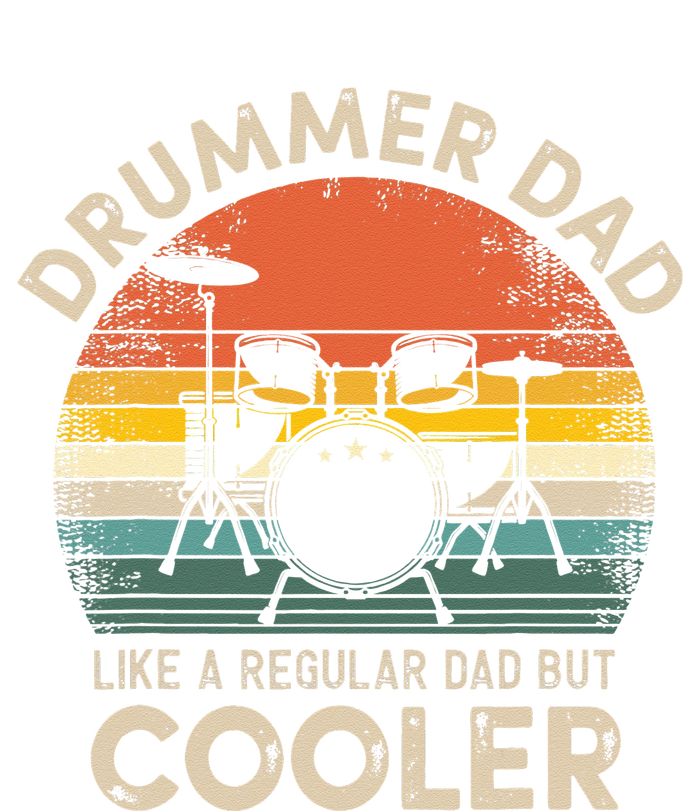 Vintage Drummer Dad Like A Regular Retro Drums Dad Women's Fleece Hoodie