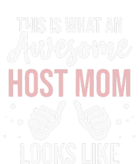 Wo Awesome Host Mom - Host Mother Women's Racerback Cropped Tank